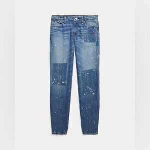 Polo Ralph Lauren Paint-Print Astor Slim Boyfriend Jeans, Size 4T Retail $135